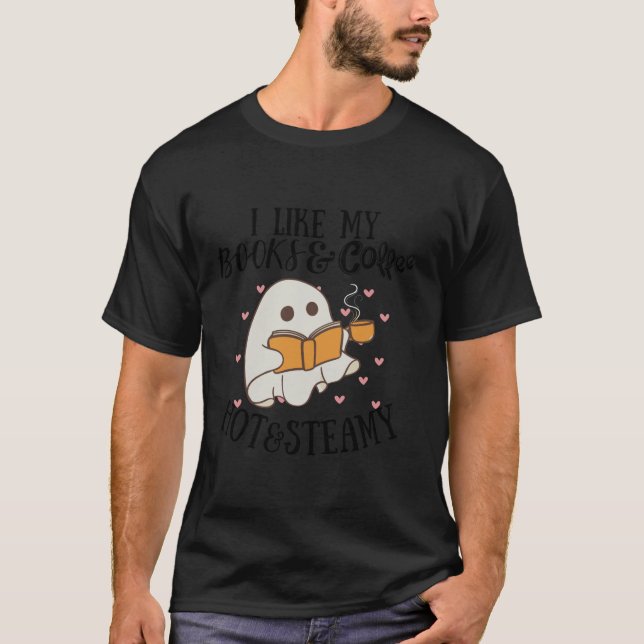FUNNY Book Lover Ghost Reader Booklehrer Libr T-Shirt (Vorderseite)