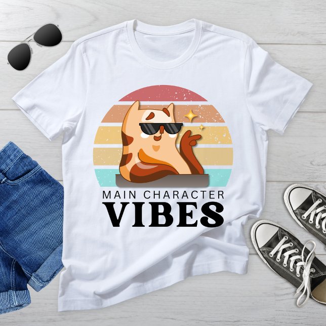 Funny Book Lover Hauptdarsteller Vibes T-Shirt (Von Creator hochgeladen)