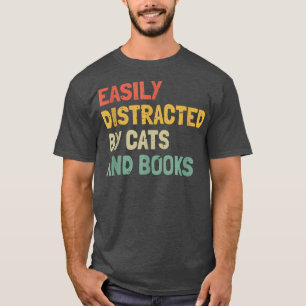 Funny Book Lover leicht von Katzen und Boo abgelen T-Shirt