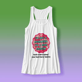 Funny Book Lover Quote Retro Typografie - Custom Tank Top