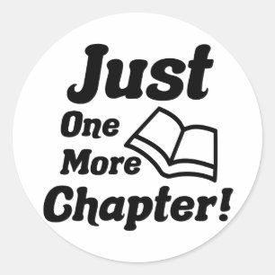 Funny Book Lover Runder Aufkleber