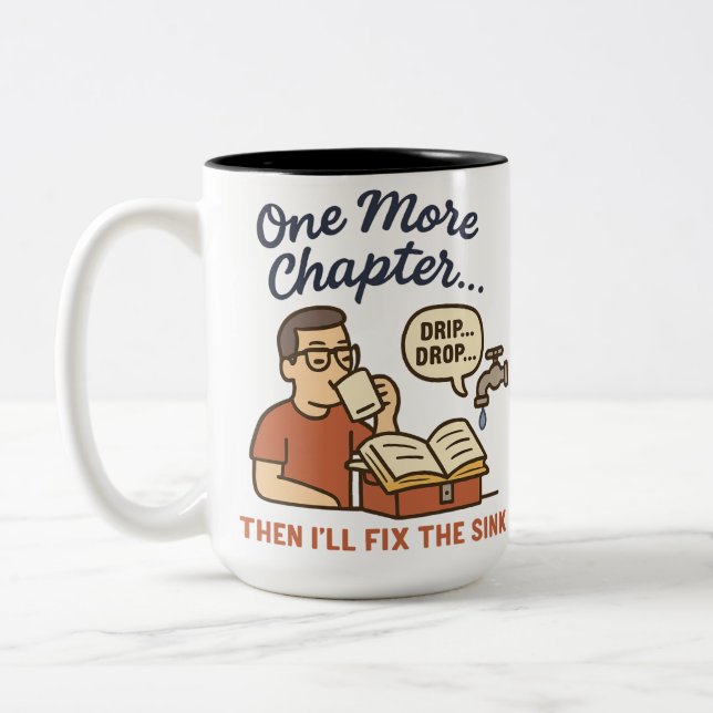 Funny Book Lover Tasse - Noch ein Kapitel (Links)