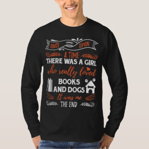 Funny Book Reader Dog Lover Schönes Niedliches Ges T-Shirt