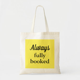 Funny book Tasche, hübsch gelb, maschinell waschb Tragetasche