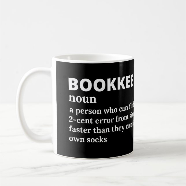 Funny Bookkeeper Definition Kaffeetasse (Links)
