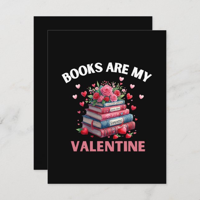 Funny Books sind mein Valentine Begleitkarte (Vorne/Hinten)