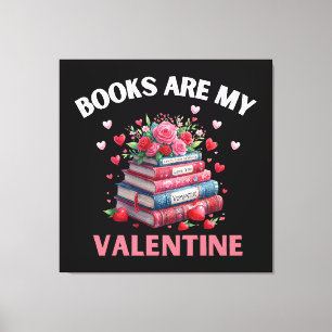 Funny Books sind mein Valentine Leinwanddruck