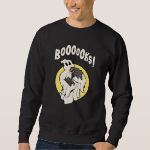 Funny Bookworm Ghost Halloween Kostümbücher Sweatshirt