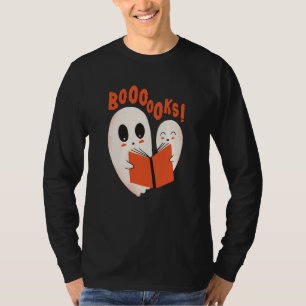 Funny Bookworm Ghost Halloween T-Shirt