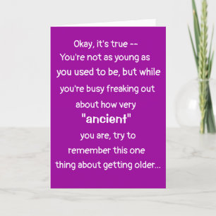 FUNNY BOOMER BIRTHDAY CARD KARTE