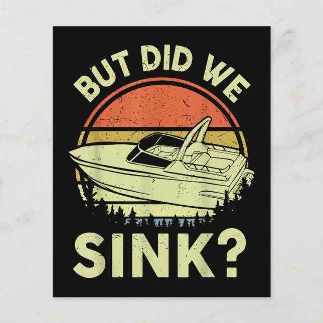 Funny Boot, aber haben wir Männer Sink Männer Moto (Vorderseite)