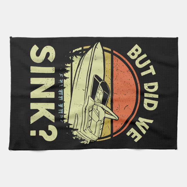 Funny Boot, aber haben wir Männer Sink Männer Moto Geschirrtuch (Horizontal)