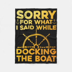 Funny Boot für Männer Frauen Docking Boat Capta Fleecedecke