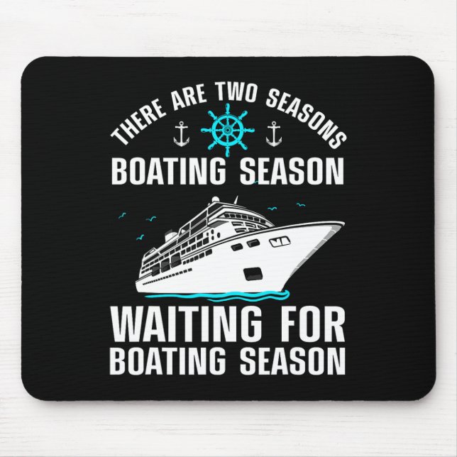 Funny Bootdesign für Männer Frauen Bootlov Lov Mousepad (Vorne)