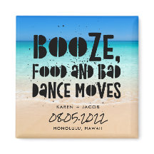 Funny Booze Food Bad Dance Moves Beach Wedding