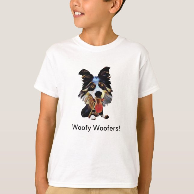 Funny Border Collie Boys T - Shirt (Vorderseite)