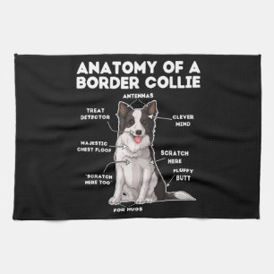 Funny Border Collie Geschirrtuch