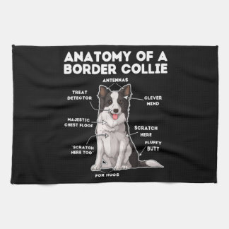Funny Border Collie Geschirrtuch