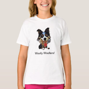 Funny Border Collie Girls T - Shirt