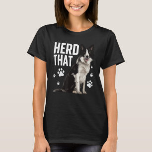 Funny Border Collie Kunst für Männer Frauen Grenze T-Shirt
