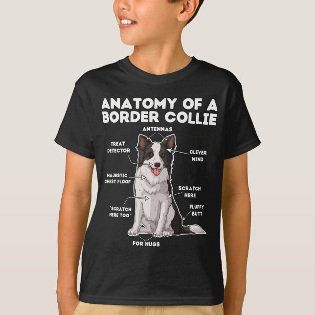 Funny Border Collie T-Shirt (Vorderseite)