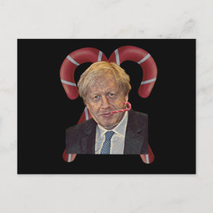Funny Boris Johnson Christmas Postkarte
