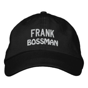Funny BOSS Bossman Hat mit Individuelle Name V17 Bestickte Baseballkappe