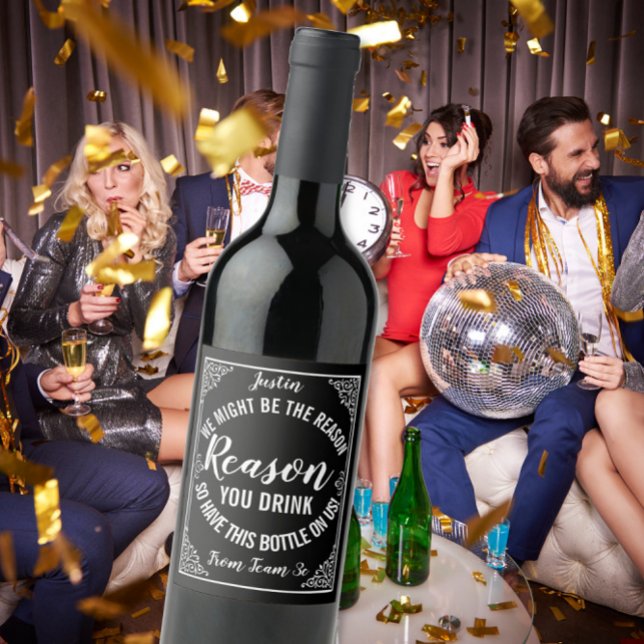 Funny Boss Geschenk Wein Label Vorlage gastronomis Weinetikett (Von Creator hochgeladen)