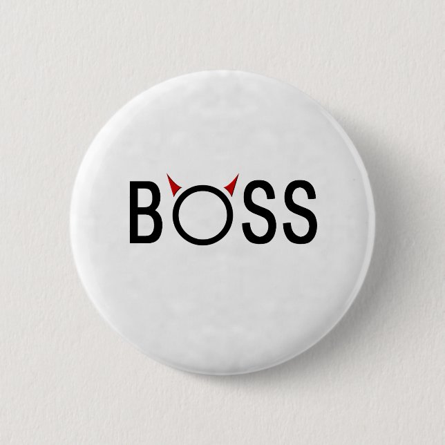 Funny Boss Geschenke Button (Vorderseite)