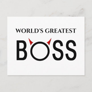 Funny Boss Geschenke Postkarte