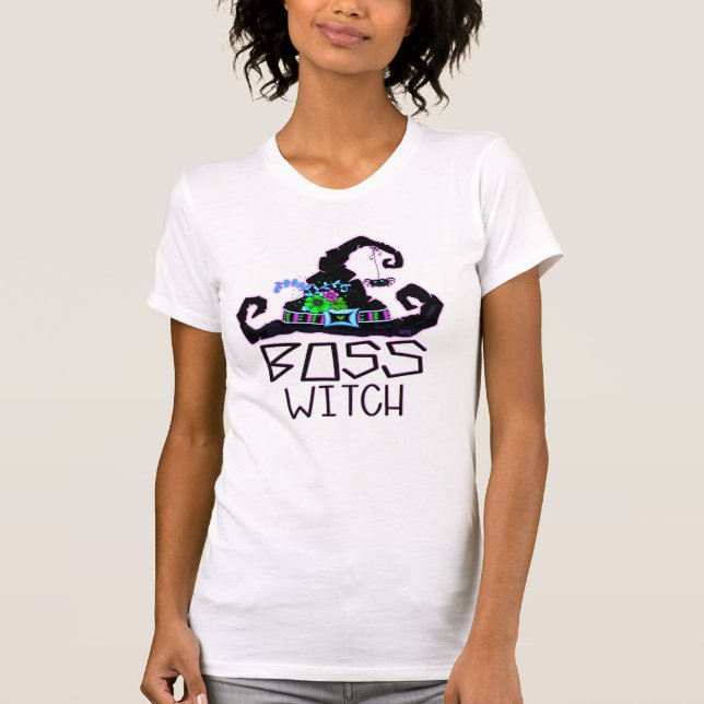 Funny Boss Hexenfrauen T-Shirt (Vorderseite)