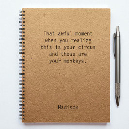 Funny Boss Manager Personalisiert Notes Office Notizbuch