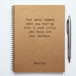 Funny Boss Manager Personalisiert Notes Office Notizbuch