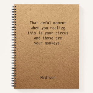 Funny Boss Manager Personalisiert Notes Office Notizbuch