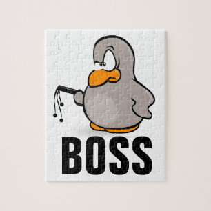 FUNNY BOSS PUZZLE, PENGUIN MIT WHITE PUZZLE