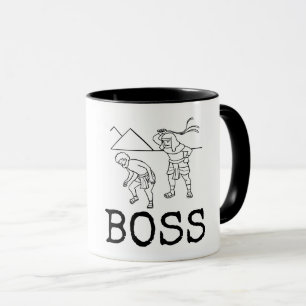 FUNNY BOSS WHIPPING KAFFEE TASSE