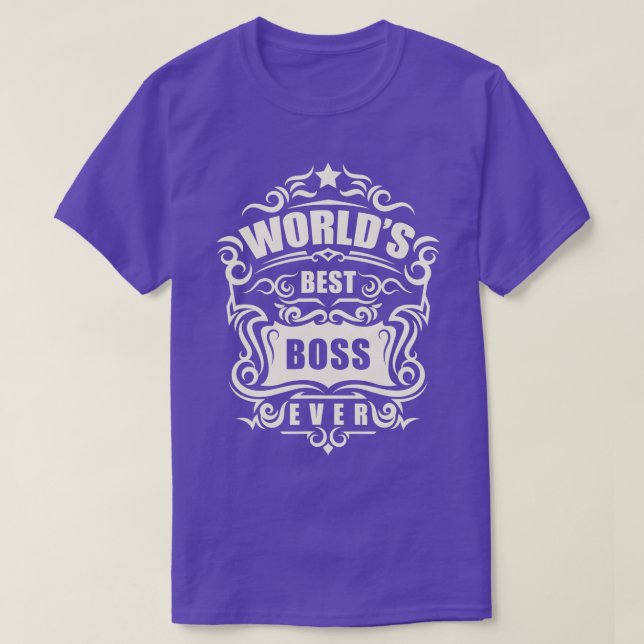 Funny Bosss Day Welten Der beste Boss aller Zeiten T-Shirt (Design vorne)