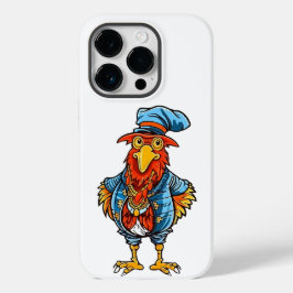 Funny Bossy Cartoon Rooster Case-Mate iPhone 14 Pro Hülle