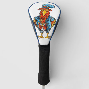 Funny Bossy Cartoon Rooster Golf Headcover