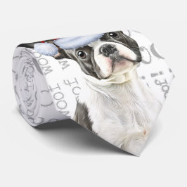 Funny Boston Terrier Christmas Dog Lover Krawatte
