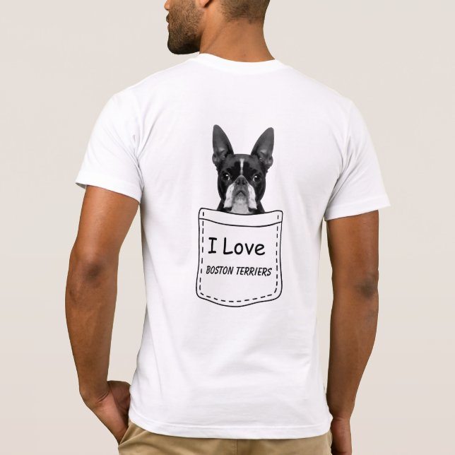 Funny Boston Terrier Dog Breed Lover T-Shirt (Rückseite)