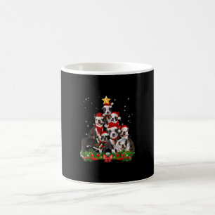 Funny Boston Terrier Dog Weihnachtsbaum Geschenk Kaffeetasse