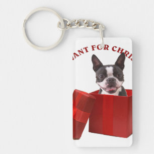 Funny Boston Terrier Geschenk für Pet Lover Schlüsselanhänger