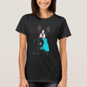 Funny Boston Terrier I Liebe Mama Apparel Dog Mama T-Shirt