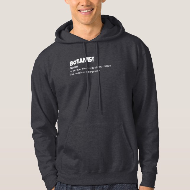 Funny Botanist Definition Hoodie (Vorderseite)