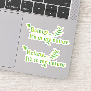 Funny Botanist Nature Set von zwei Aufkleber