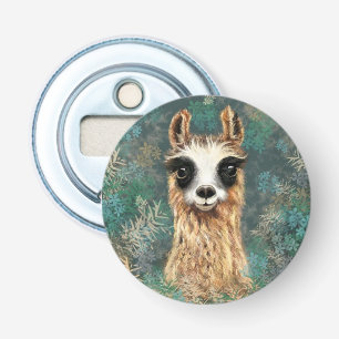 Funny Bottle Opener mit Curious Lama Flaschenöffner