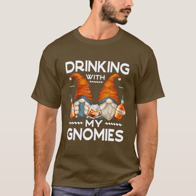 Funny Bourbon Nomes für Männer - Trinken mit meine T-Shirt (Vorderseite)