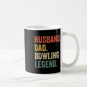 Funny Bowler Husnd Vater Bowling Legend Vatertag Kaffeetasse