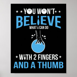 Funny Bowling Art For Men Bowler Funny Bowli Poster